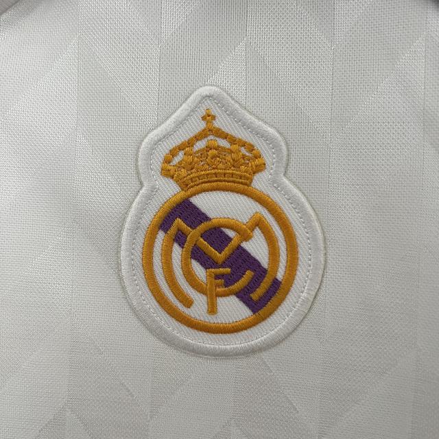 1986-88 Real Madrid Home Retro Soccer Jersey