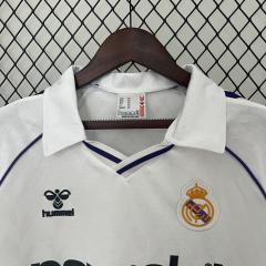 1986-88 Real Madrid Home Retro Soccer Jersey