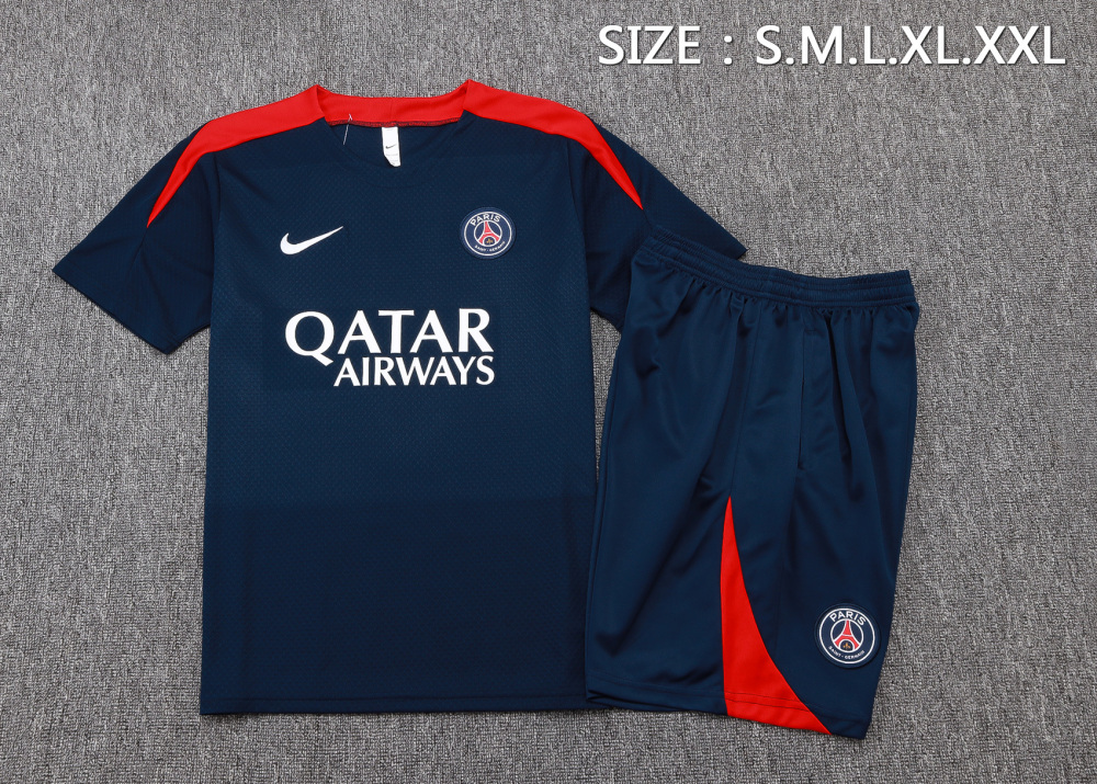 25-26 PSG Training Soccer Kit Jersey+Shorts