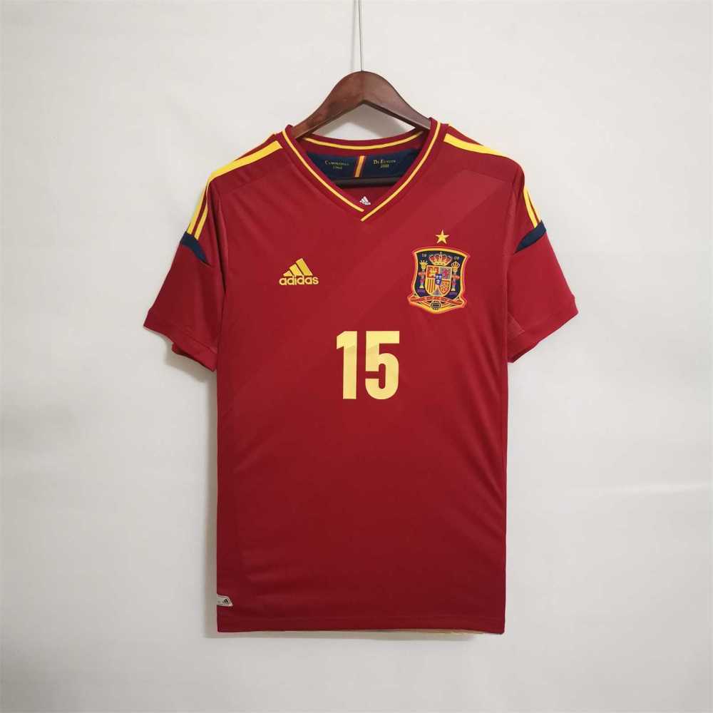 2012 Spain Home Retro Soccer Jersey