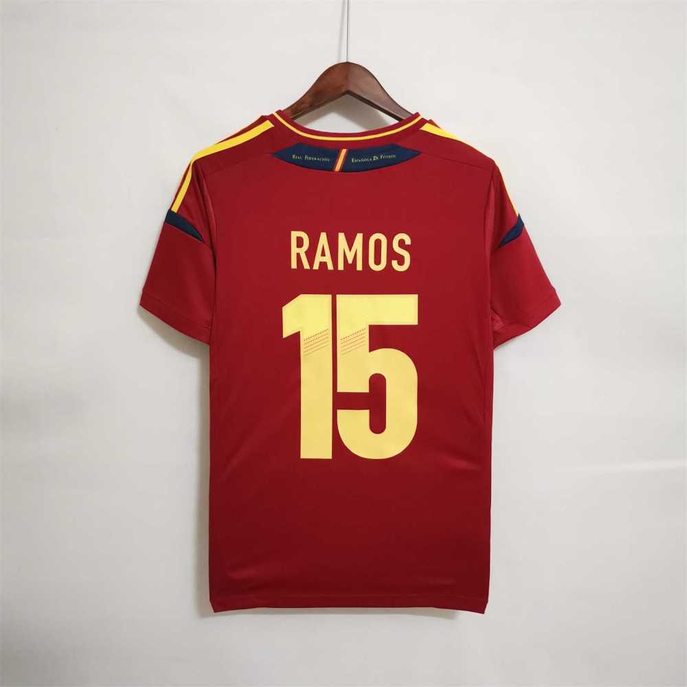 2012 Spain Home Retro Soccer Jersey