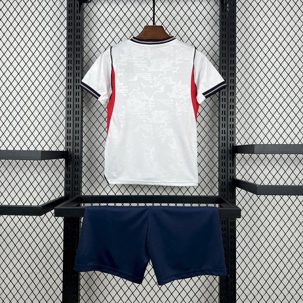 2026 England Home Wolrd Cup Soccer Kids Kit Jersey+Shorts