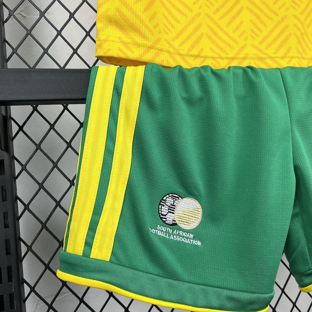 2026 South Africa Home World Cup Soccer Kids Kit Jersey+Shorts