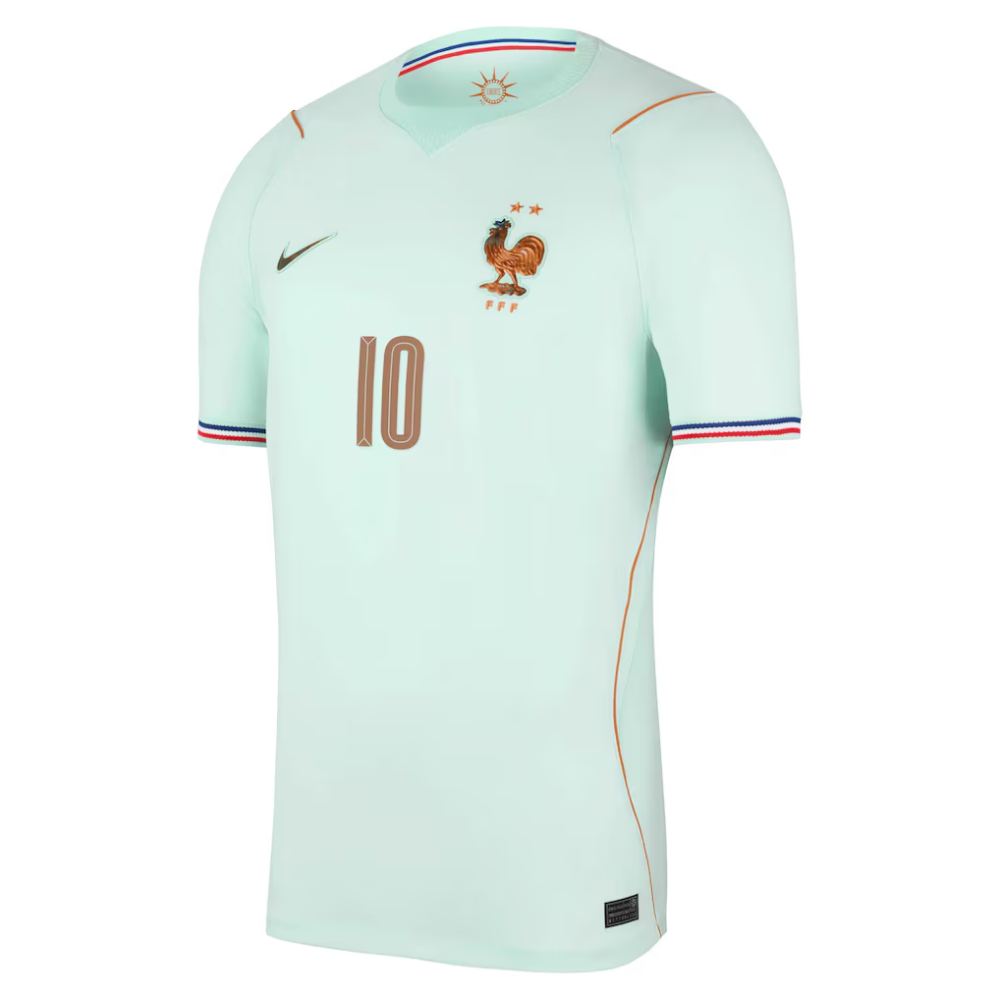 Maillot France Nike FFF Extérieur Stadium 26 avec flocage Mbappe 10