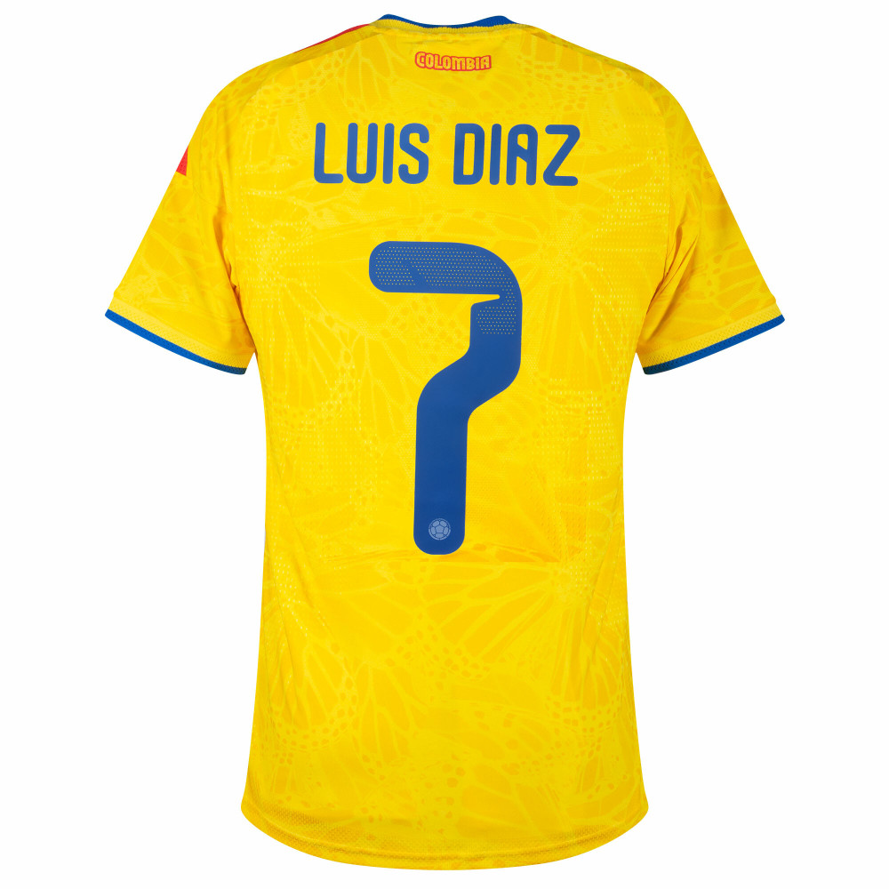 adidas Colombia Authentic Home Luis Diaz 7 Shirt 2026-2027