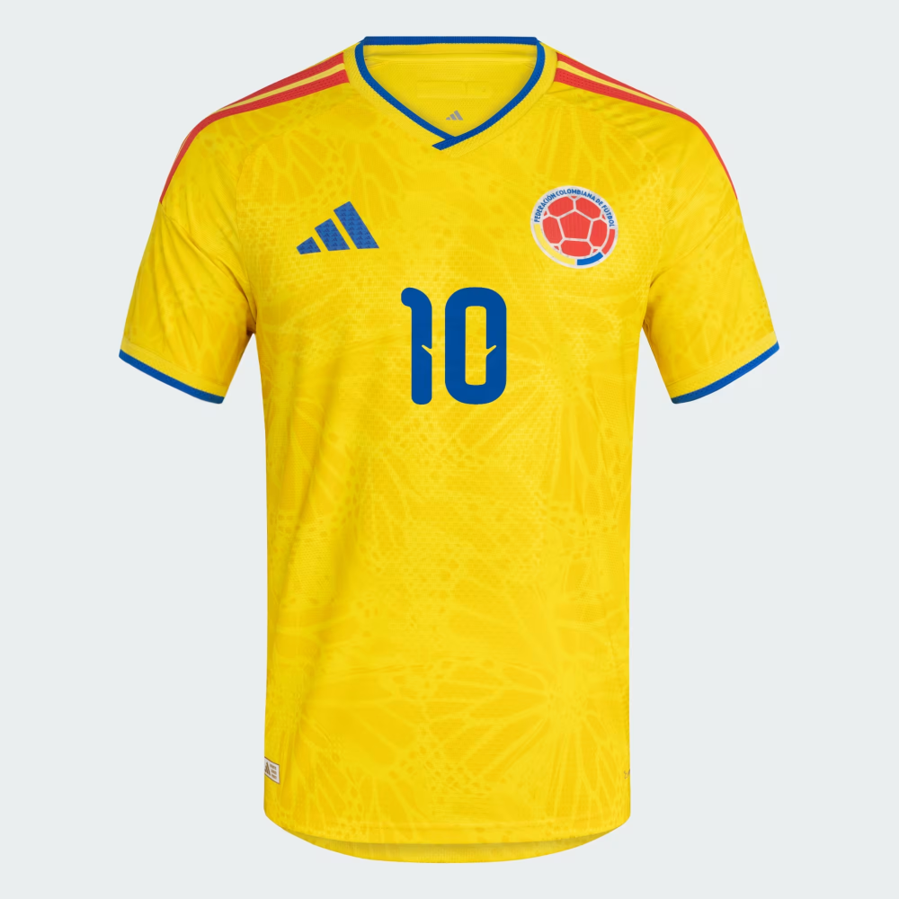 Colombia 26 Home James Authentic Jersey