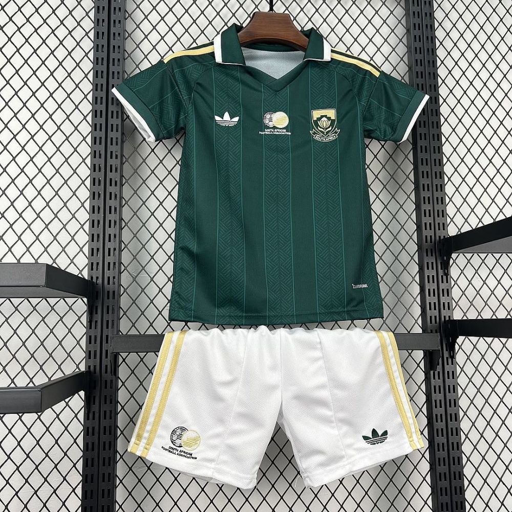 2026 South Africa Away World Cup Soccer Kids Kit Jersey+Shorts