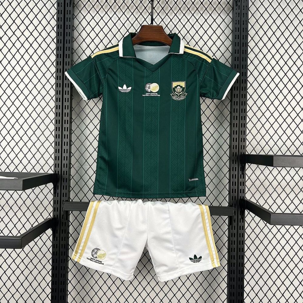2026 South Africa Away World Cup Soccer Kids Kit Jersey+Shorts