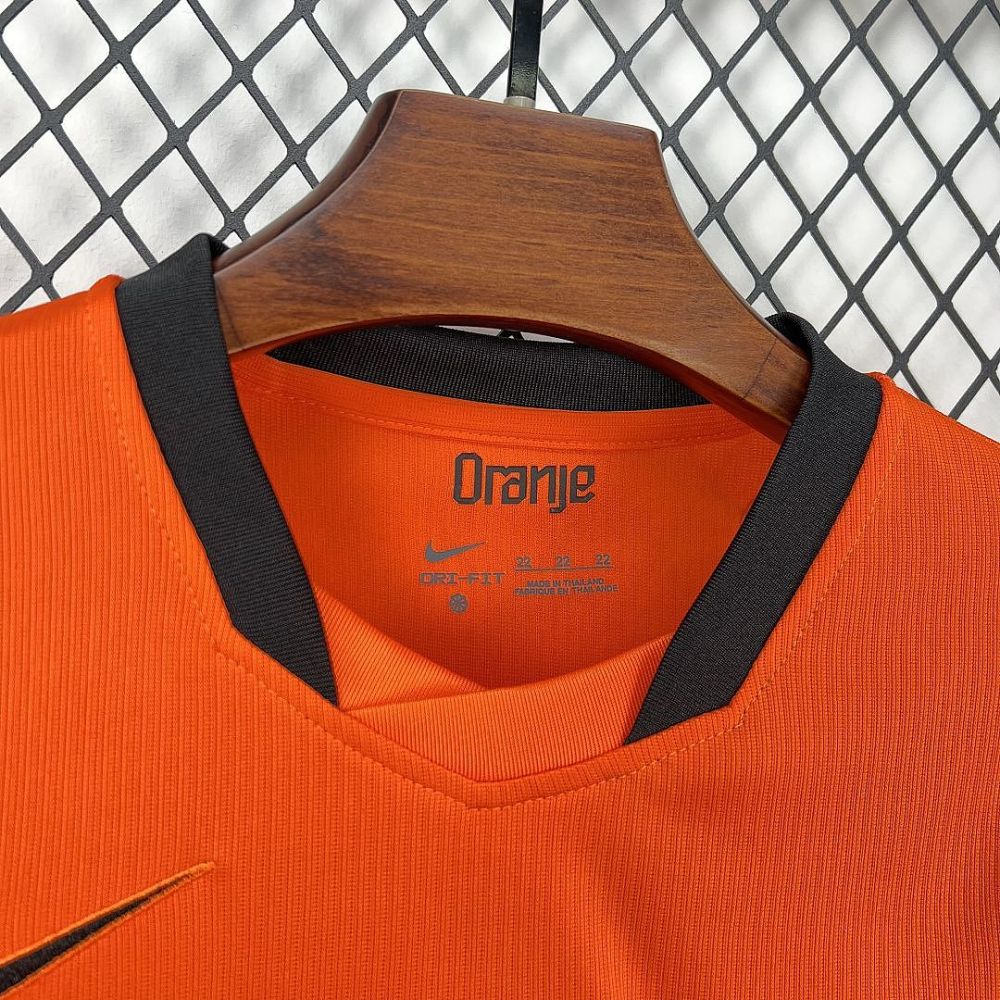 2026 Netherlands World Cup Home Soccer Kids Kit Jersey+Shorts