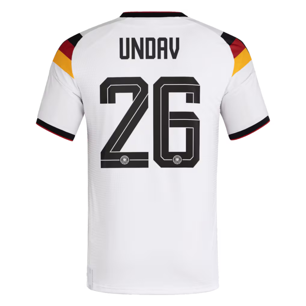 Germany National Team adidas Home Authentic Shirt 2026 with Undav 26 printing