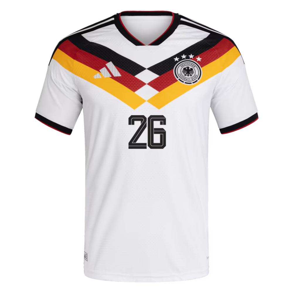 Germany National Team adidas Home Authentic Shirt 2026 with Undav 26 printing