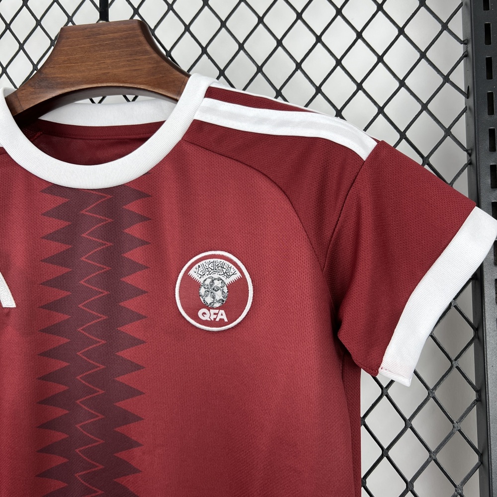 2026 Qatar World Cup Home Soccer Kids Kit Jersey+Shorts