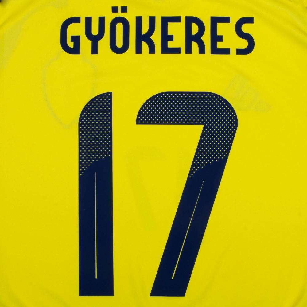 adidas Sweden Home Gyökeres 17 Shirt (Official Printing)
