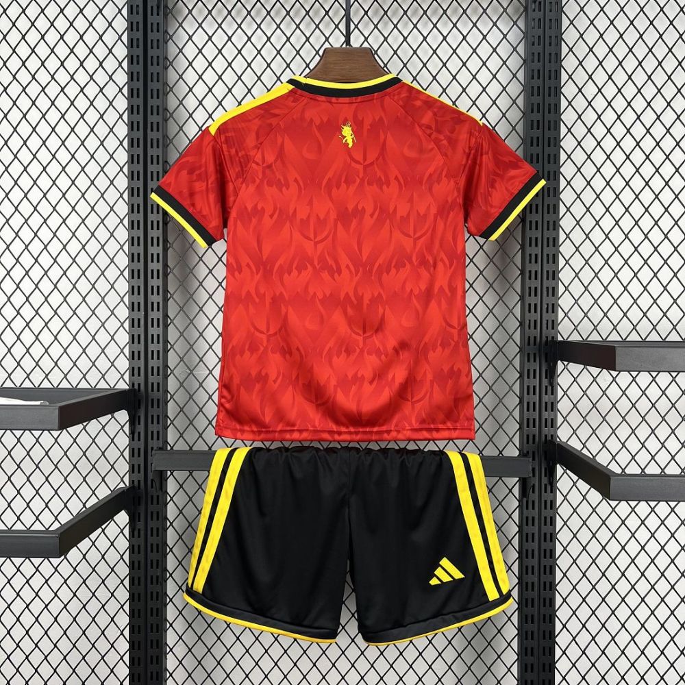 2026 Belgium World Cup Home Football Kids Kit Jersey+Shorts