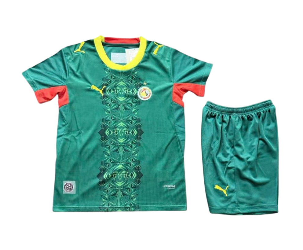 2026 Senegal Away World Cup Soccer Kids Kit Jersey+Shorts