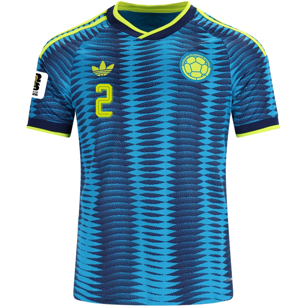 Men's Replica adidas Munoz Colombia Away Jersey 2026