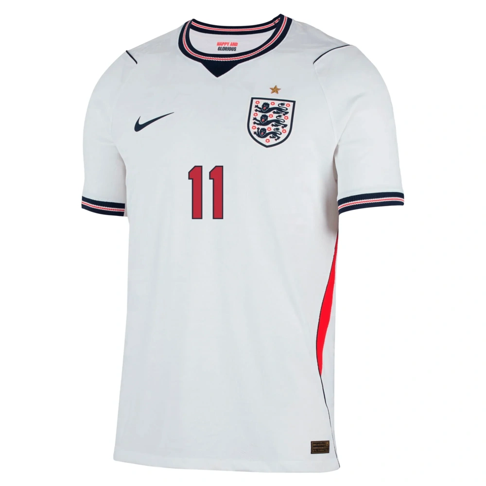 Nike Men's England Match Authentic Marcus Rashford Home Jersey 2026 (White)