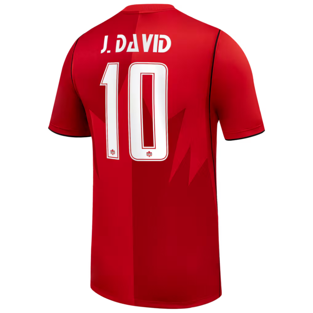 Men's Nike Jonathan David Red Canada Soccer 2026 Home Stadium Replica Jersey