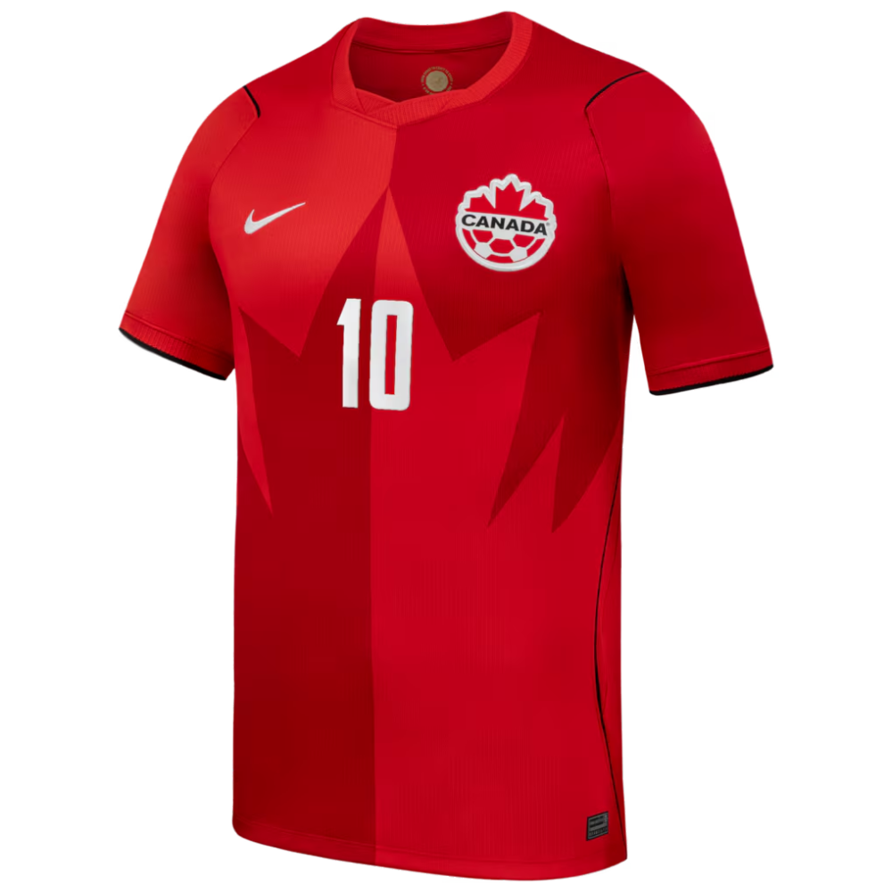 Men's Nike Jonathan David Red Canada Soccer 2026 Home Stadium Replica Jersey