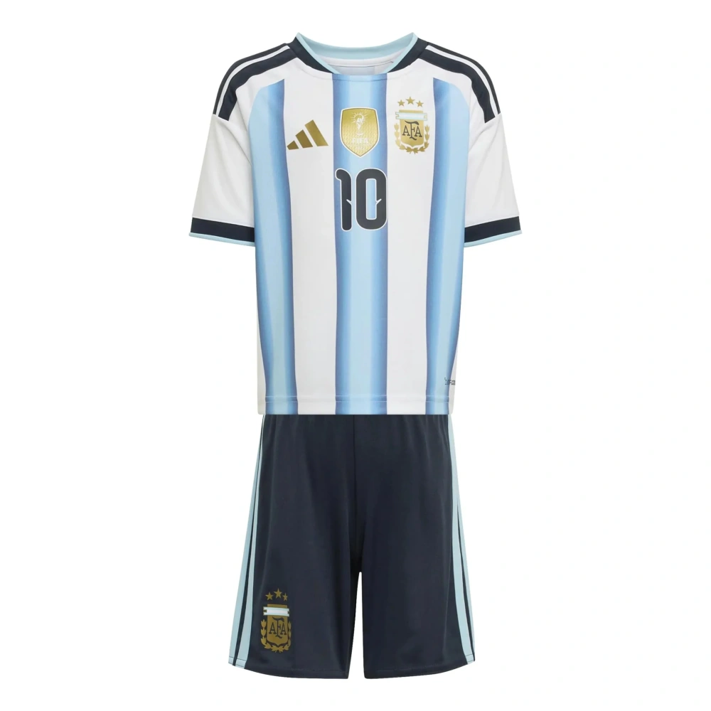adidas 2026 Argentina Kid's Home Messi #10 Mini Kit with Shorts