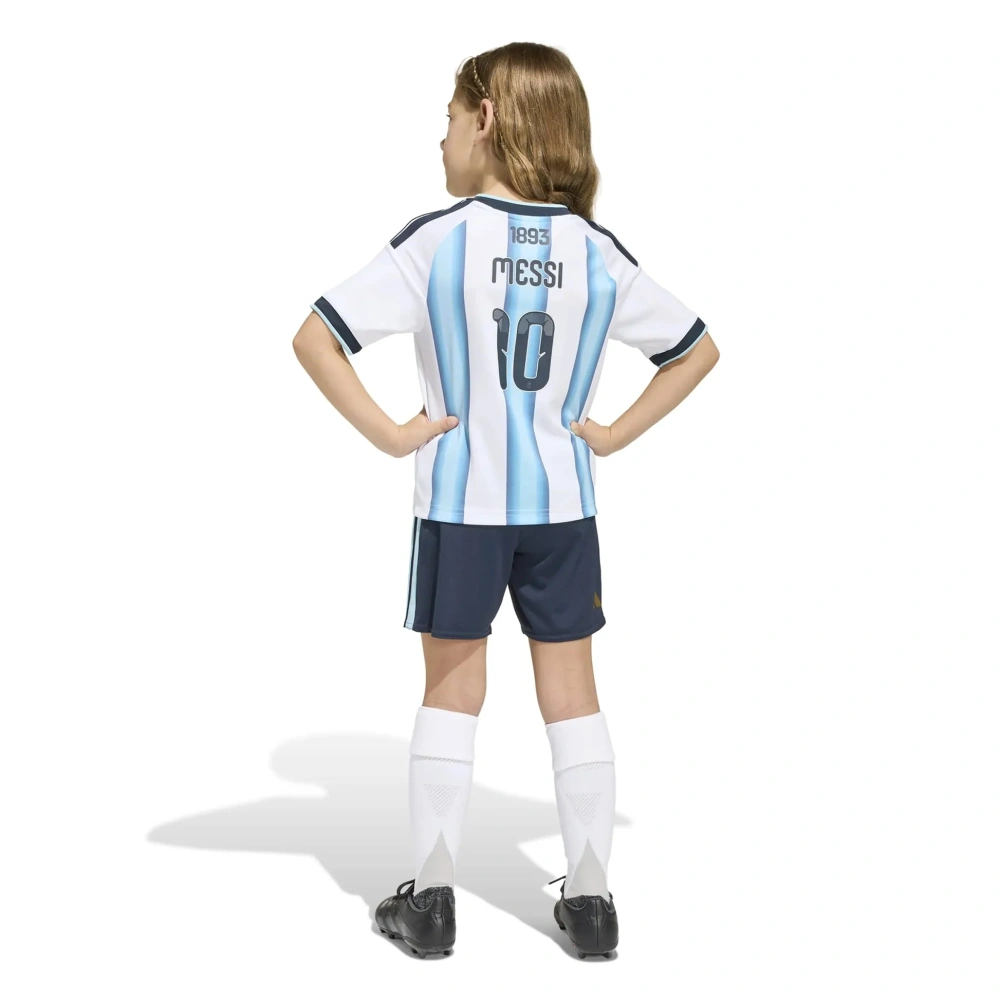 adidas 2026 Argentina Kid's Home Messi #10 Mini Kit with Shorts