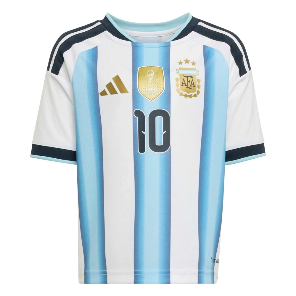 adidas 2026 Argentina Kid's Home Messi #10 Mini Kit with Shorts