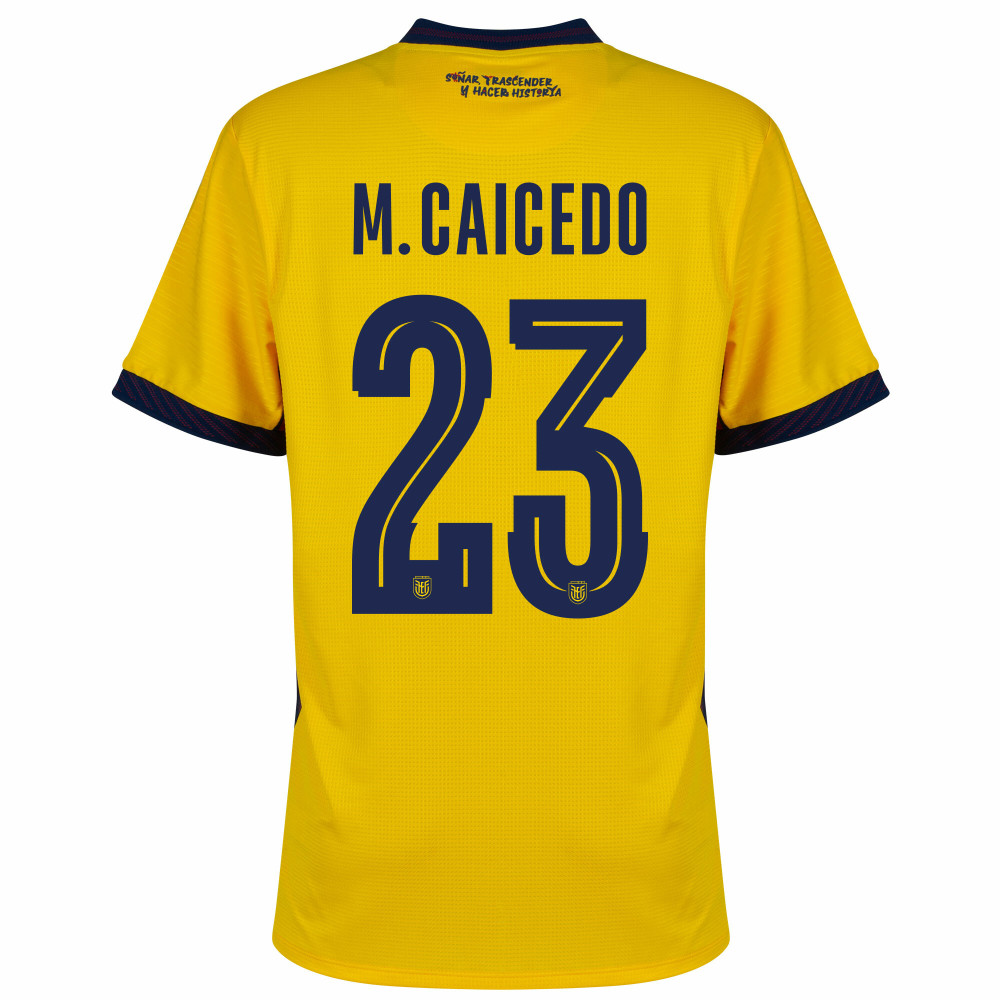 Marathon Ecuador Authentic Home M.Caicedo 23 Shirt 2026-2027