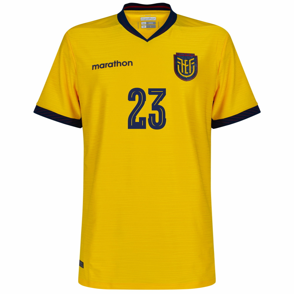 Marathon Ecuador Authentic Home M.Caicedo 23 Shirt 2026-2027