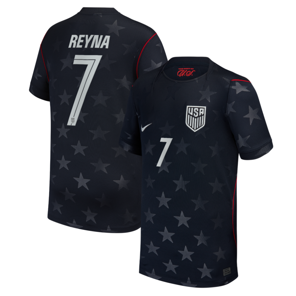 Giovanni Reyna USMNT Nike 2026 Away Stadium Replica Jersey - Blue