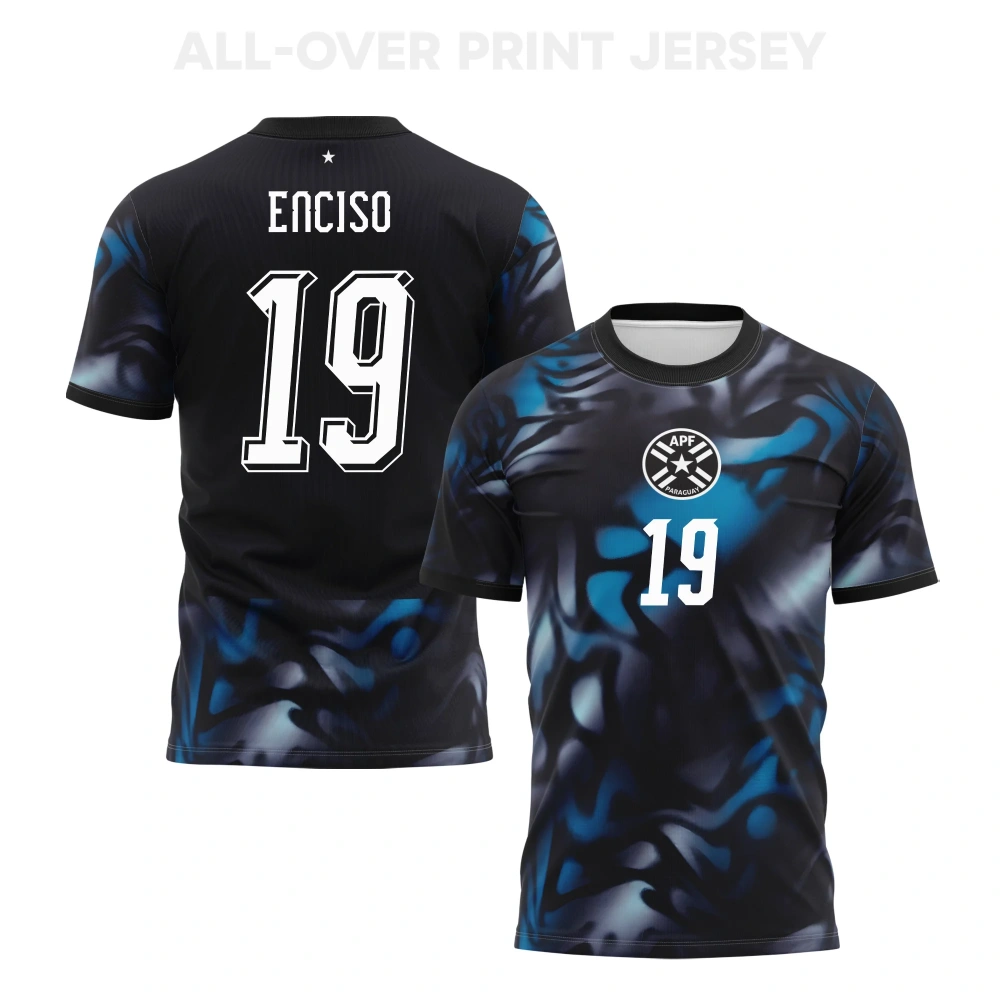 Julio Enciso 19 Paraguay 2026 Away Men Jersey – Redesign All Over Printed – Navy
