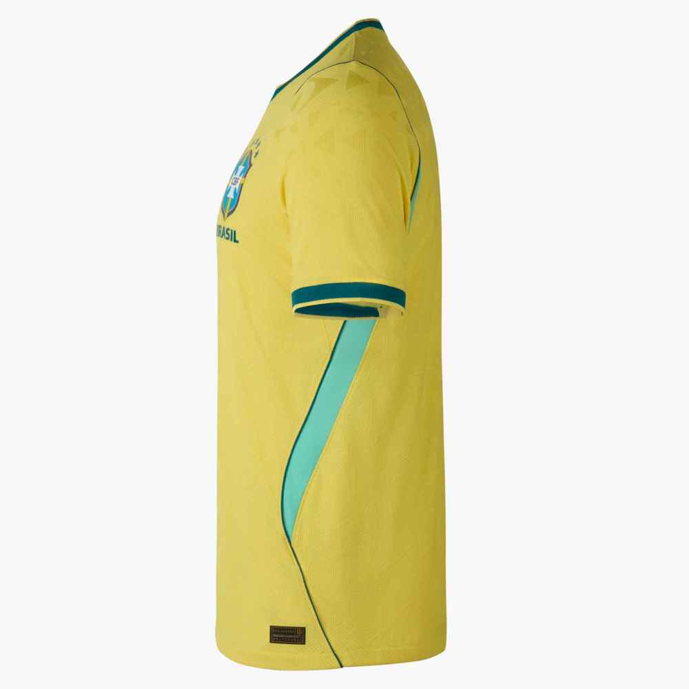 Nike Men's Brazil Martinelli Match Authentic Home Jersey 2026 (Yellow/Teal)