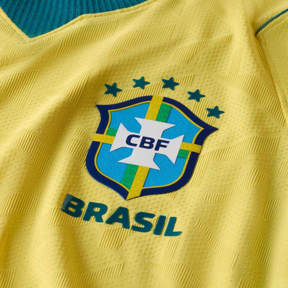 Nike Men's Brazil Martinelli Match Authentic Home Jersey 2026 (Yellow/Teal)