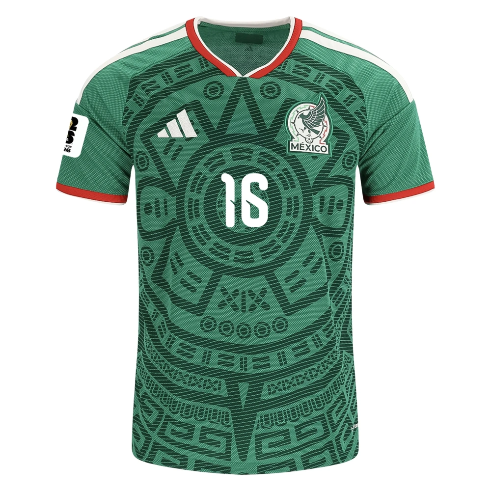 Men's Replica adidas J. Quinones Mexico Home Jersey 2026
