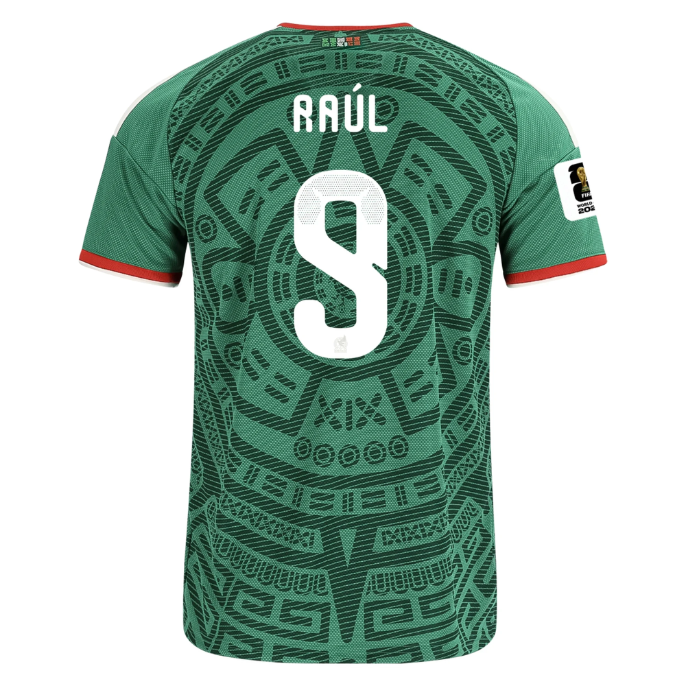 Men's Replica adidas Raul Mexico Home Jersey 2026- FIFA World Cup 26™