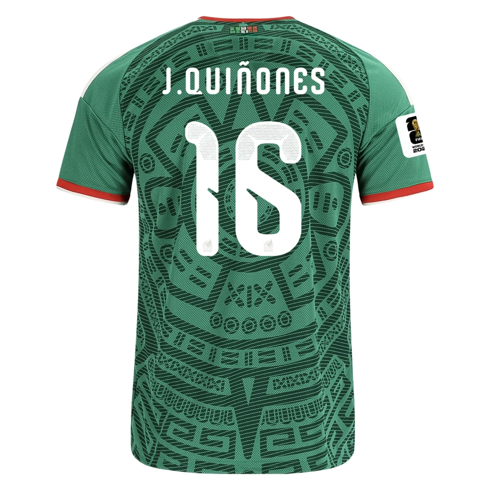 Men's Replica adidas J. Quinones Mexico Home Jersey 2026