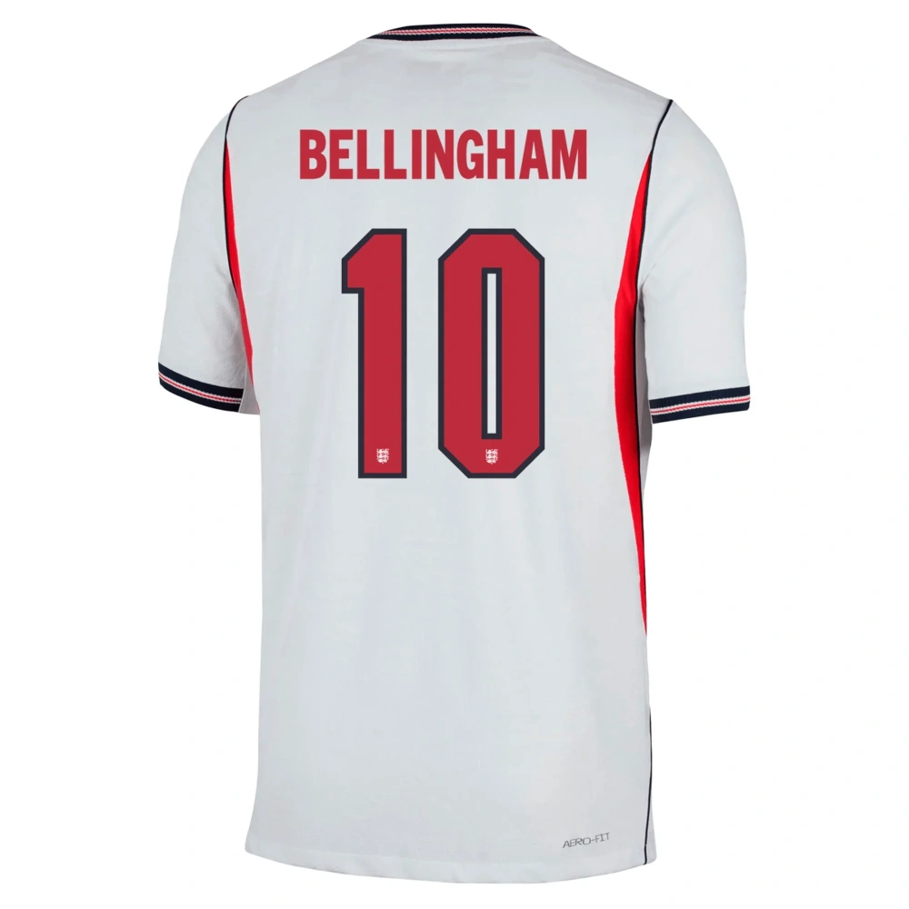 Nike Men's England Match Authentic Jude Bellingham Home Jersey 2026 (White)