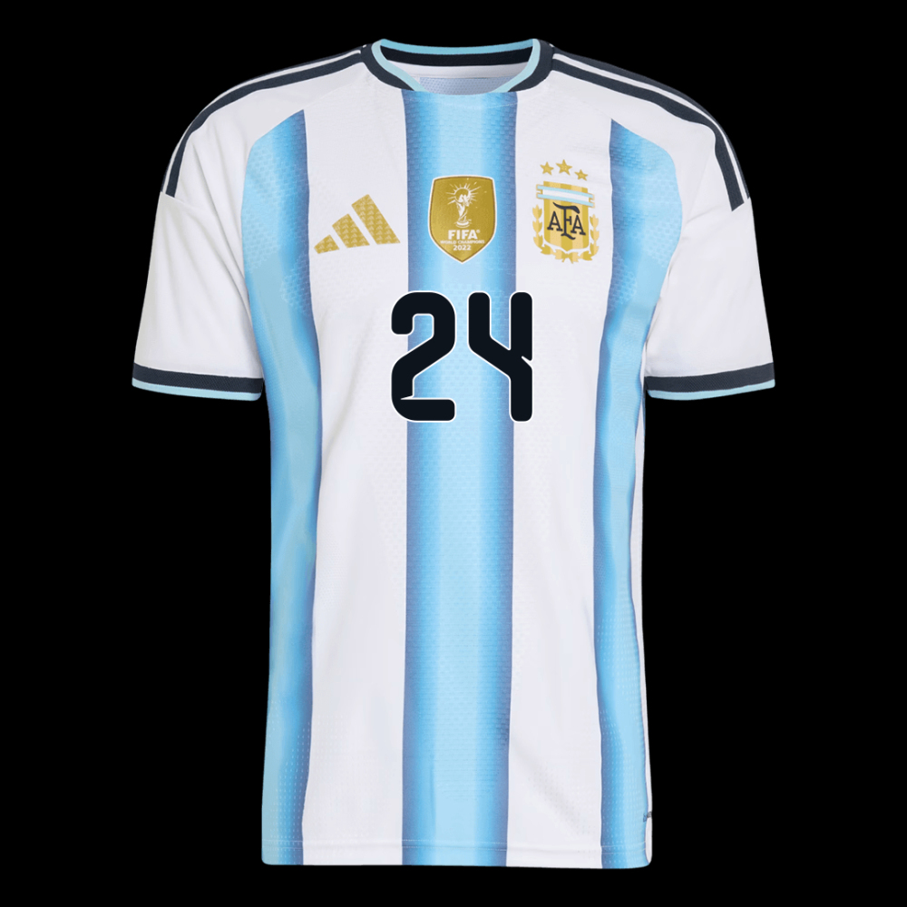 E. FERNÁNDEZ #24 Men's Argentina World Cup 2026 Player Version Home Soccer Jersey - Slim Fit
