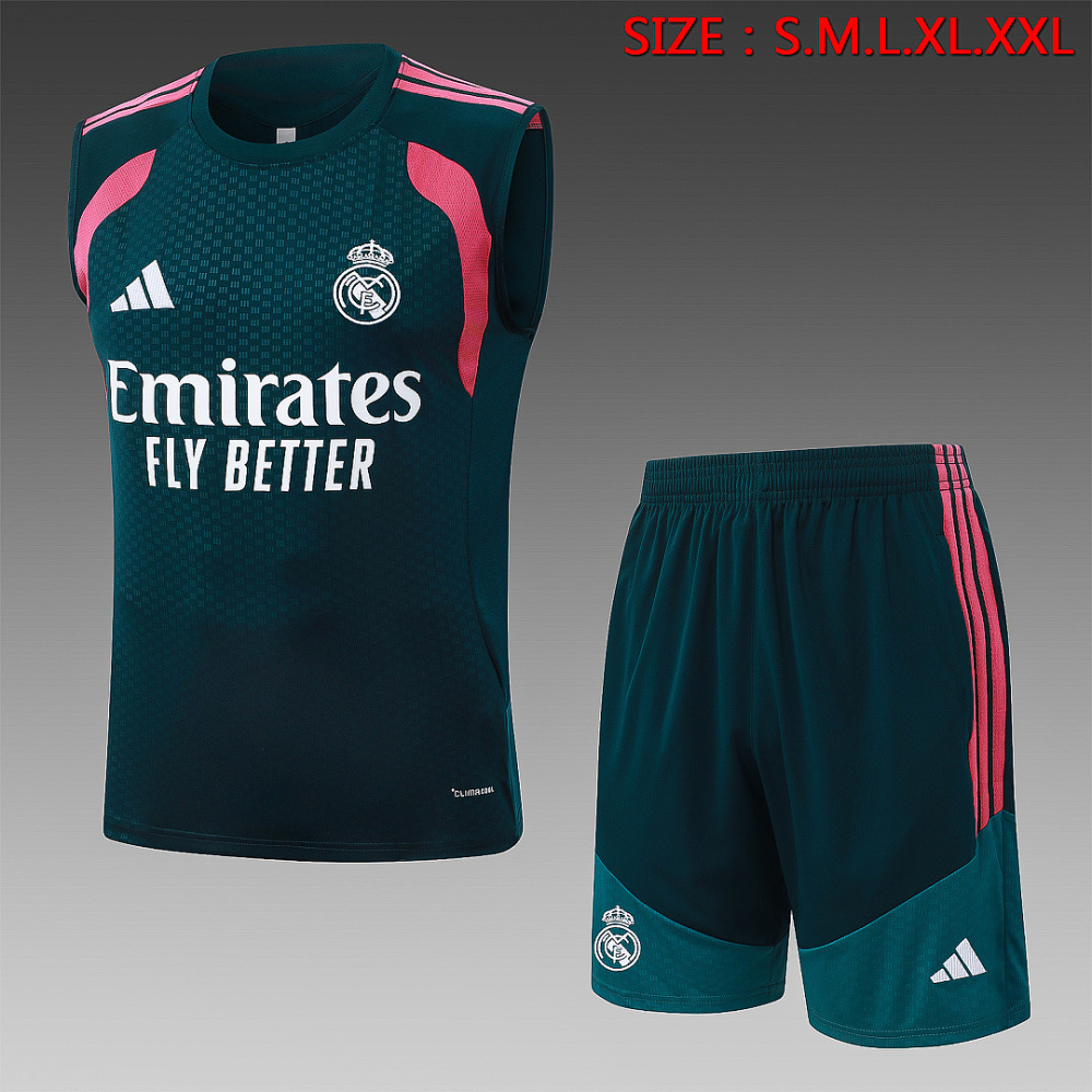 26-27 Real Madrid Training Vest Green