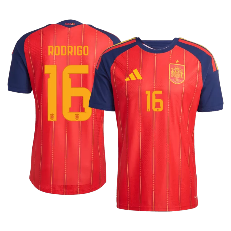 RODRIGO #16 Spain Home Player Version Jersey World Cup 2026