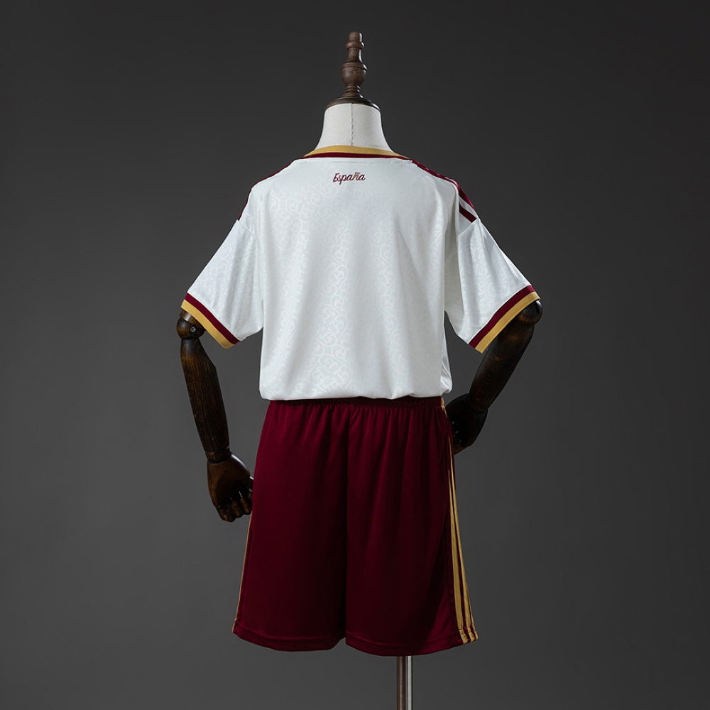 2026 Spain 2 Star Away World Cup Soccer Kids Kit Jersey+Shorts