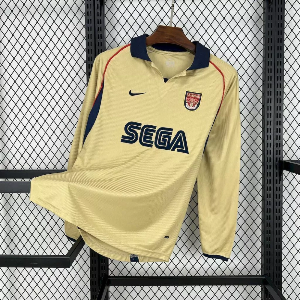 2001-02 Arsenal Away Retro Jersey Long Sleeve