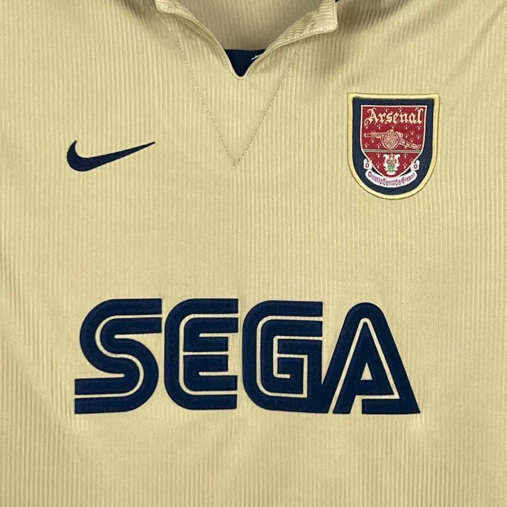 2001-02 Arsenal Away Retro Jersey Long Sleeve