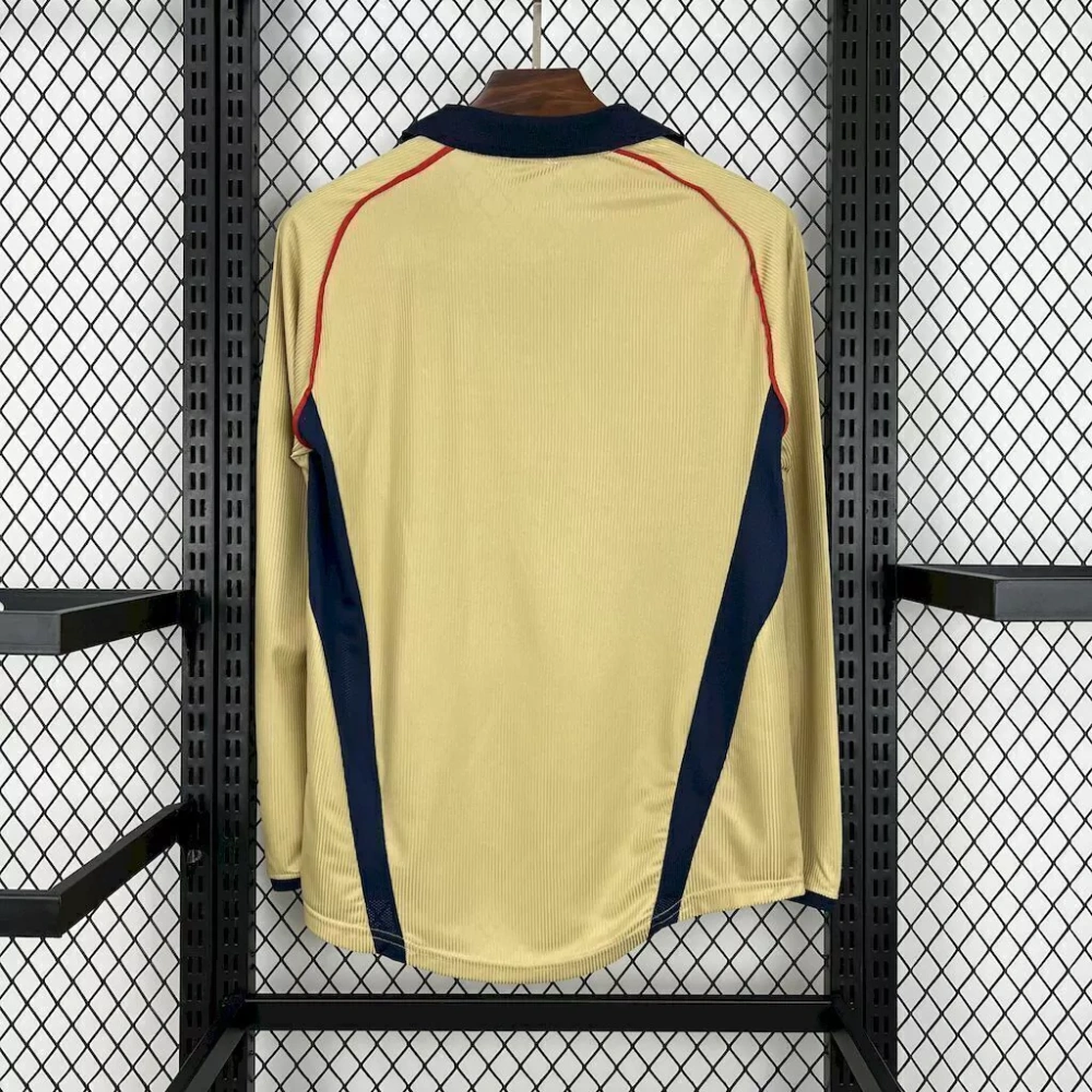 2001-02 Arsenal Away Retro Jersey Long Sleeve