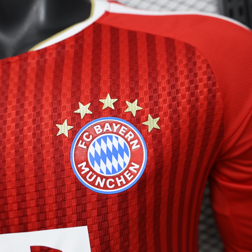 26-27 Bayern Munich Home Football Jersey Player Version Long Sleeve