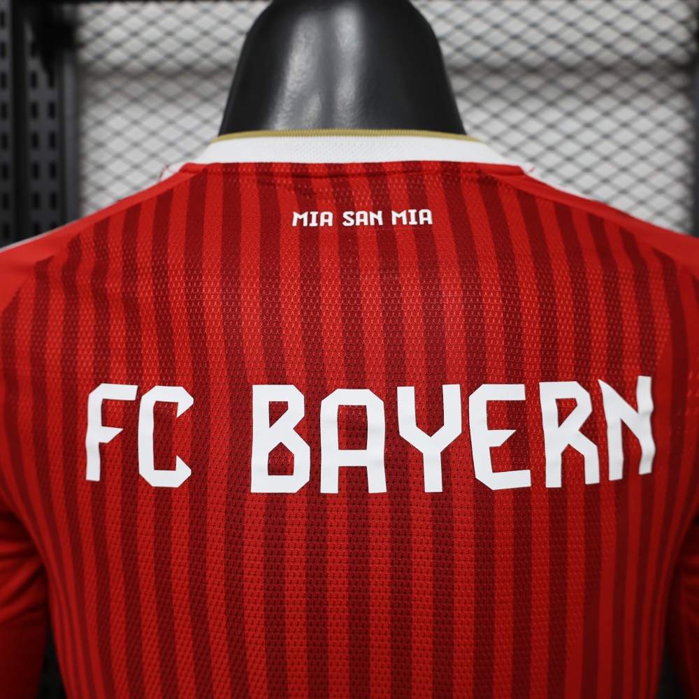 26-27 Bayern Munich Home Football Jersey Player Version Long Sleeve