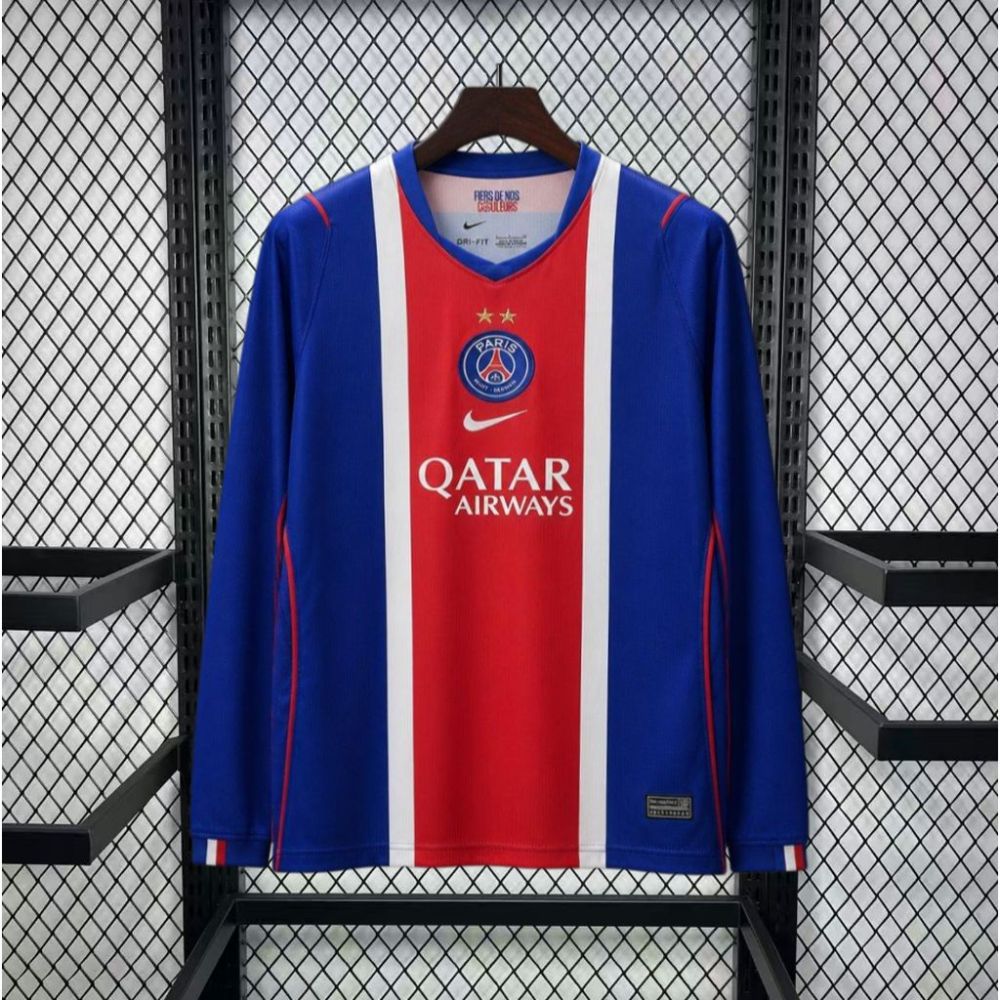 26-27 PSG Home Soccer Jersey 2 Star Long Sleeve