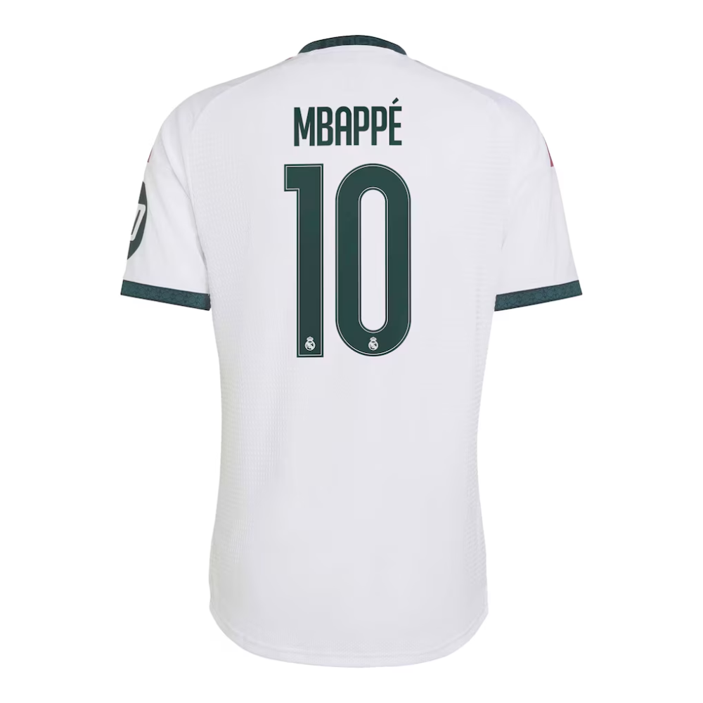Kylian Mbappé Real Madrid adidas 2026/27 Home On-Field Authentic Jersey - White