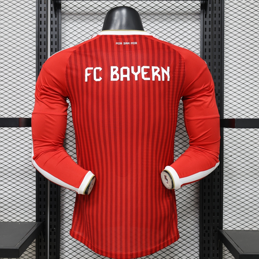 26-27 Bayern Munich Home Football Jersey Player Version Long Sleeve