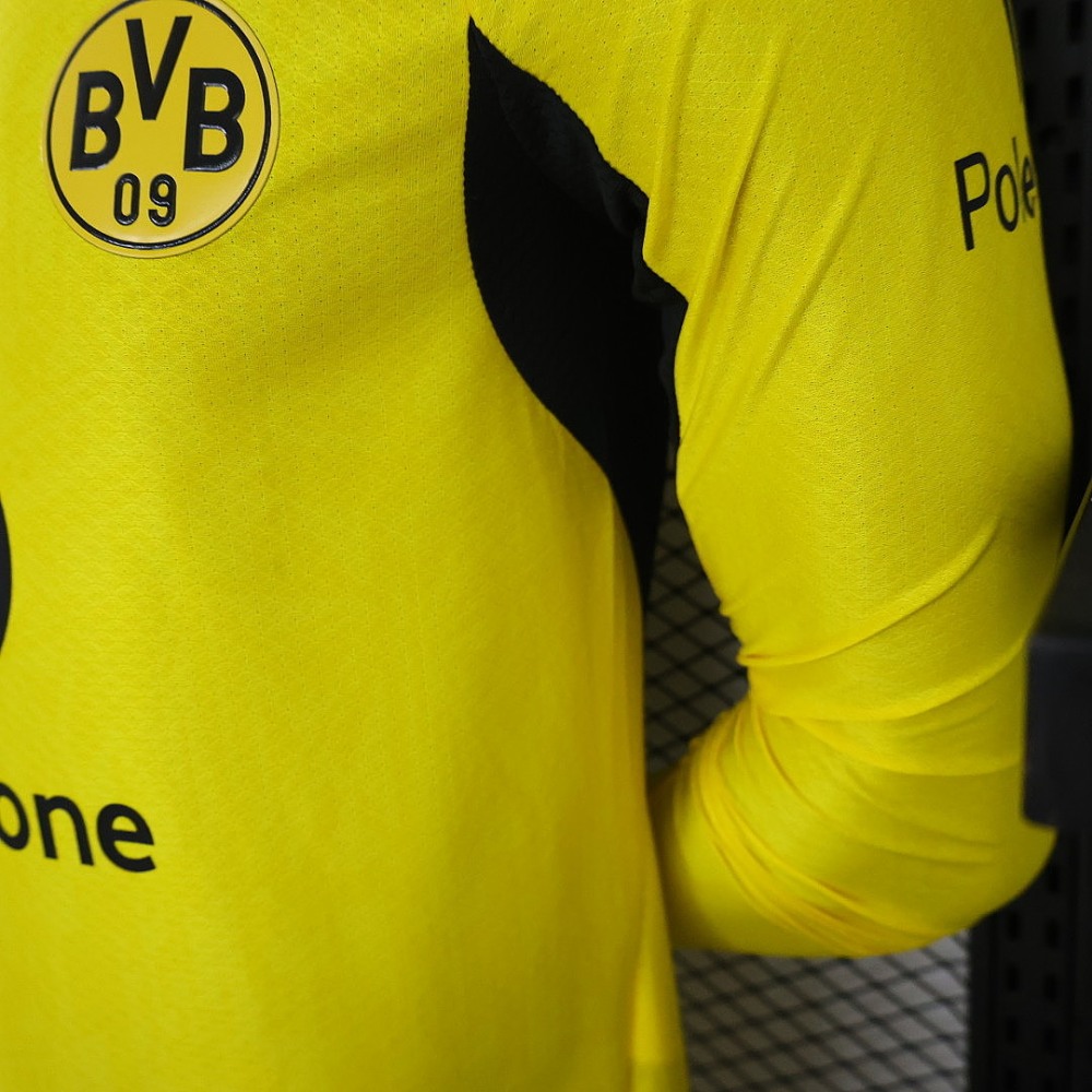 26-27 Borussia Dortmund Home Soccer Jersey Player Version Long Sleeve