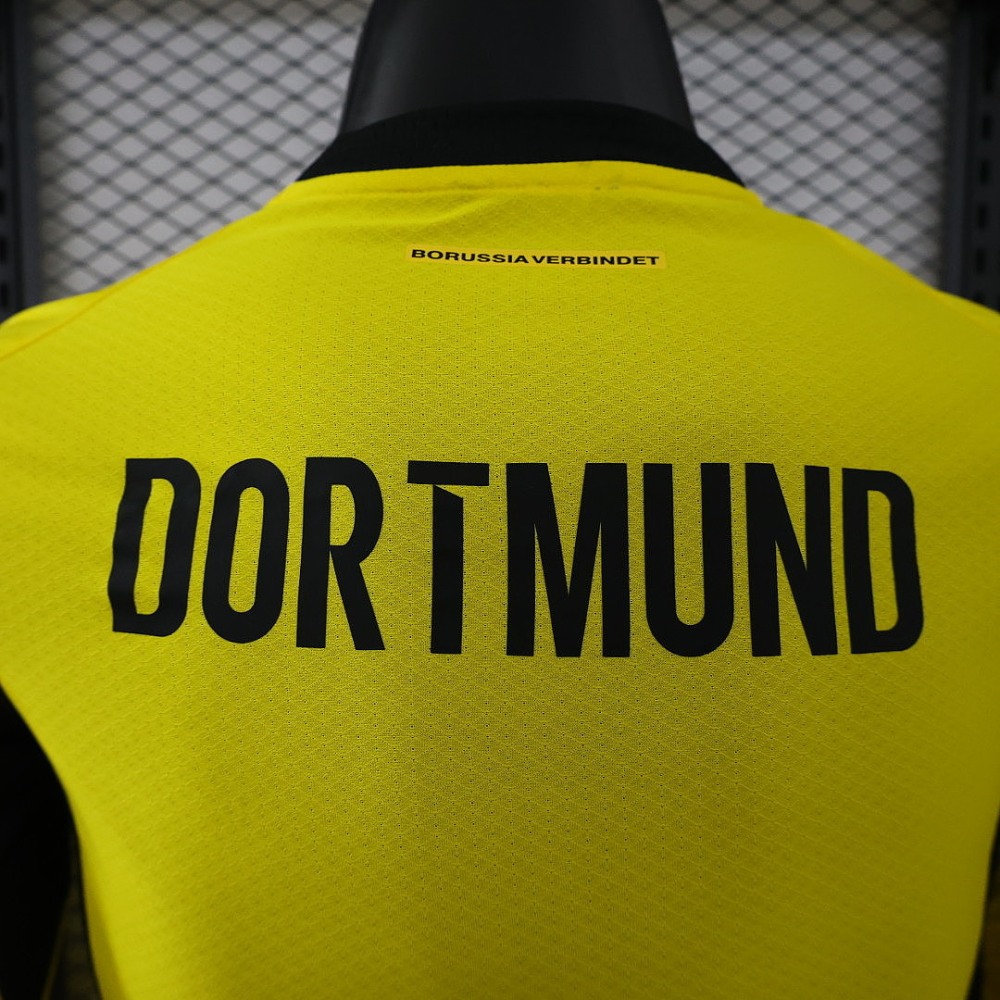 26-27 Borussia Dortmund Home Soccer Jersey Player Version Long Sleeve